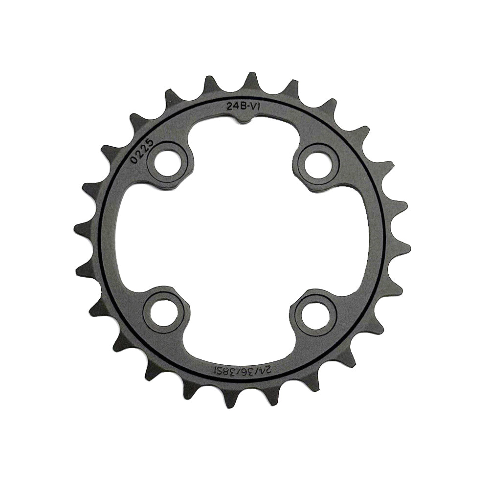 SRAM Chain Ring MTB 24 Tooth 64mm B V1 Aluminium 3mm 9 and 10 Speed Blast Black