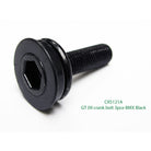 GT BMX Crank Bolt Black -  for 3 piece 8 Spline Cranks