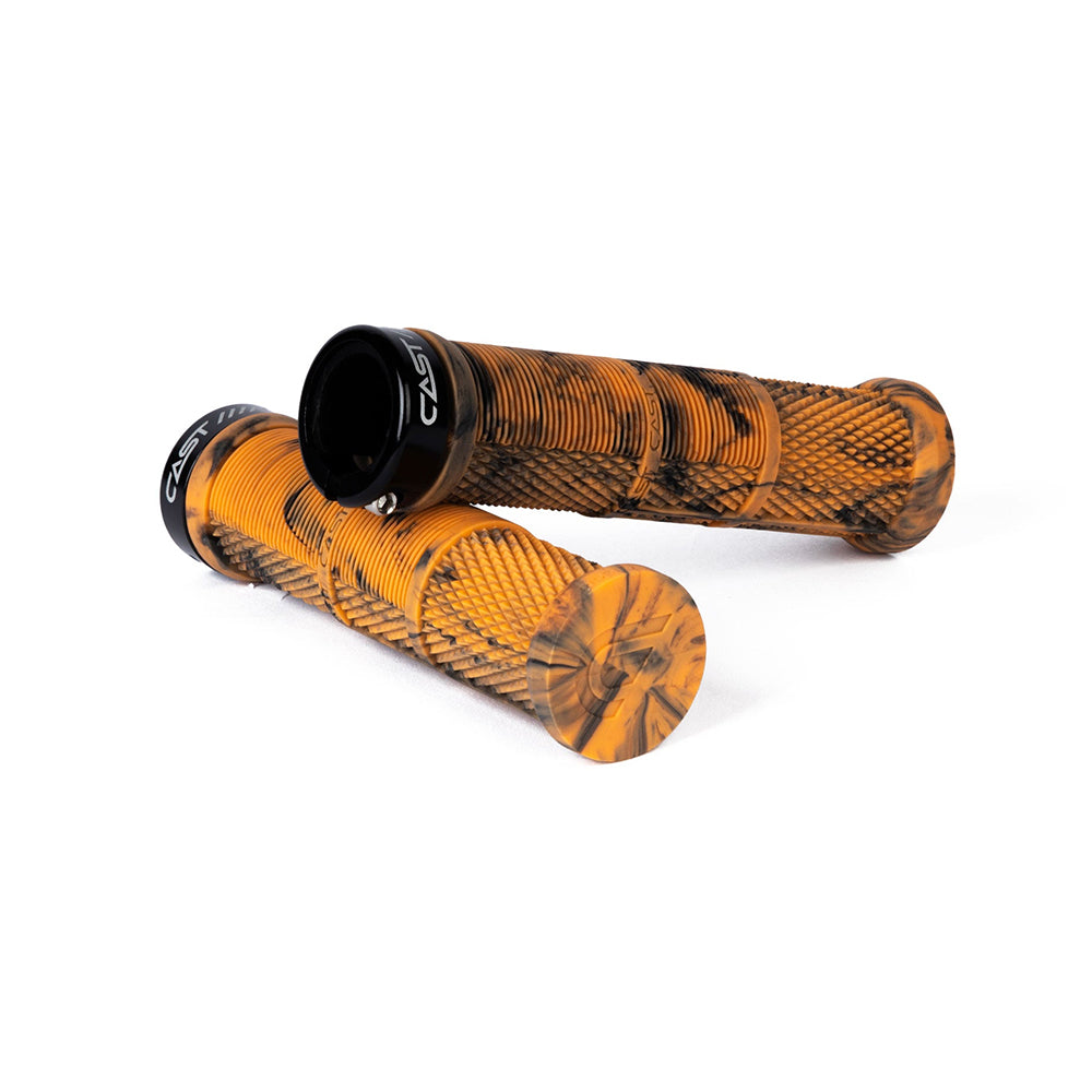 GRPBRGUM - CAST BAMBA LOCK ON GRIP BLACK ORANGE -