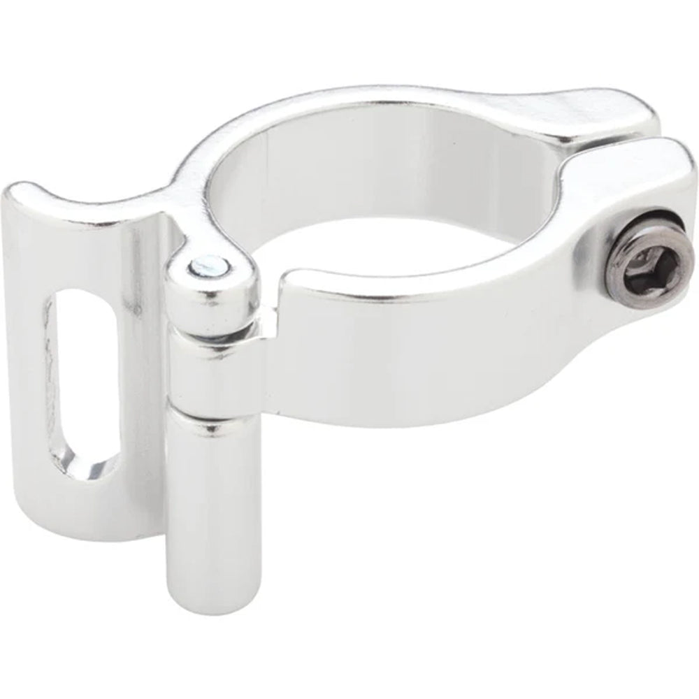 Problem Solvers 31.8mm Adapter Clamp for Braze - On Front Derailleur Silver