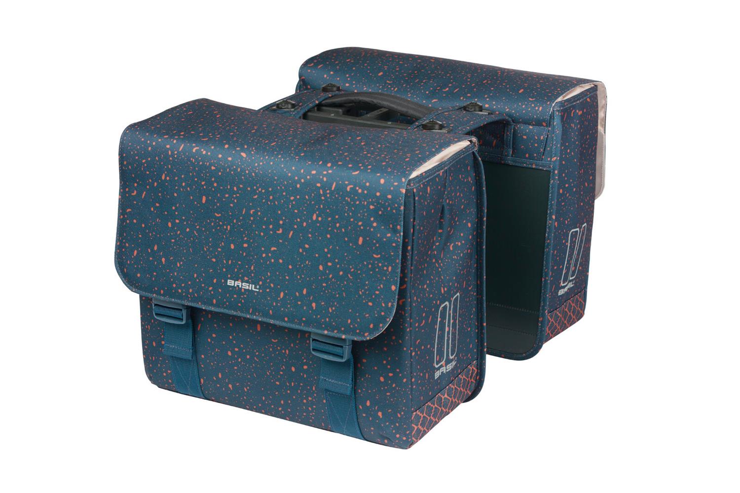 18418 Basil Flair double bicycle bag MIK navy_1-me