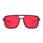 Tifosi Salto Sunglasses Blackout with Smoke Red Mirror Lens
