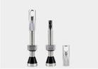 peatys CK tubeless valves silver