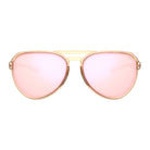 Tifosi Selca Sunglasses Crystal Brown with Pink Mirror Lens
