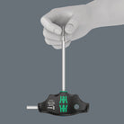 A resilient ball ensures the hexagon socket screw to be clamped on the tool tip. Especially helpful in hard to reach areas where you can not use your other hand to hold the screw.