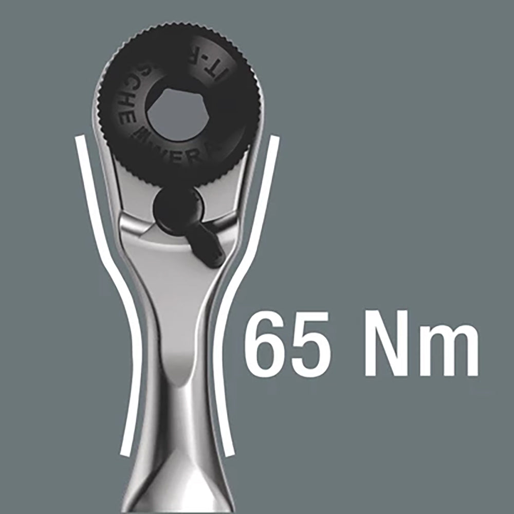 Wera Tools Mini 1 Bit Ratchet 8001 A Zyklop with 1/4" Hex Drive
