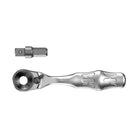 Wera Tools Mini 1 Bit Ratchet 8001 A Zyklop with 1/4" Hex Drive
