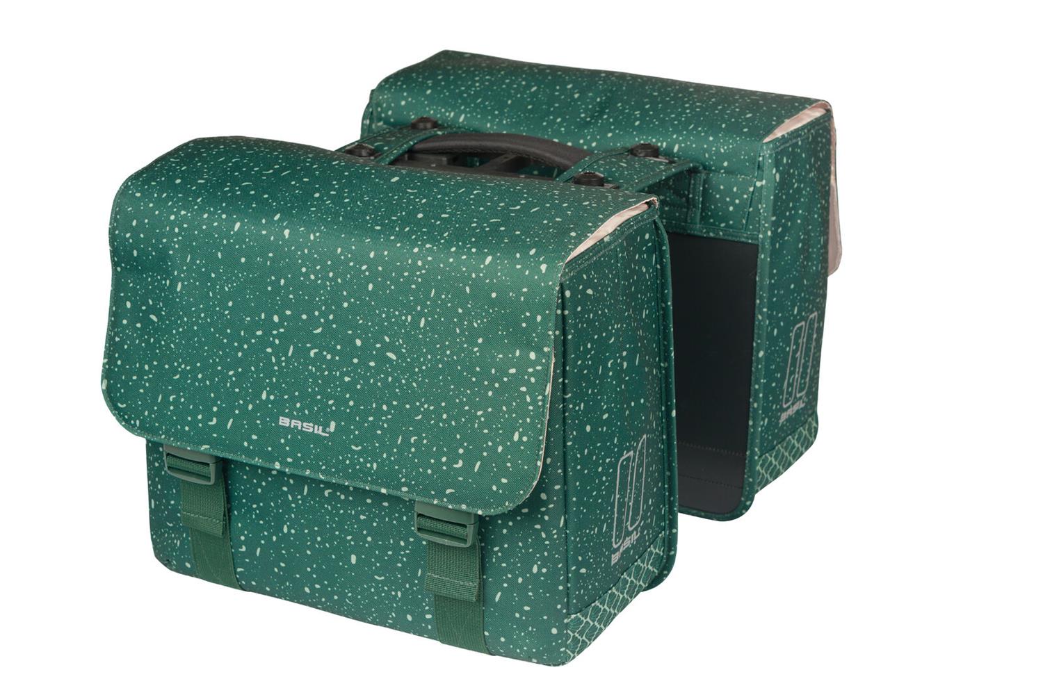 18419 Basil Flair double bicycle bag MIK green_1-m