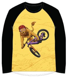 Kids Ride Shotgun Lion Jersey- Thumb