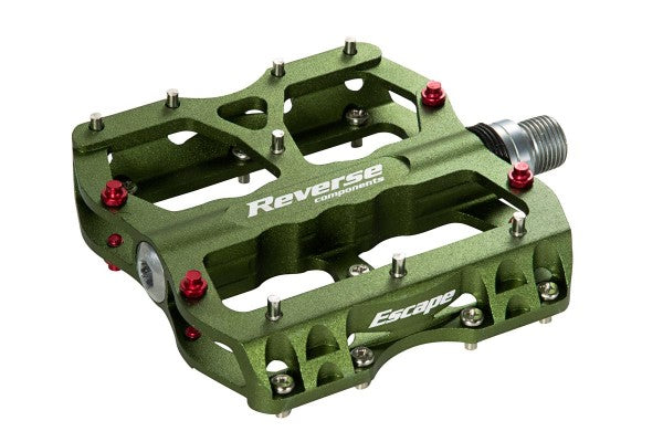 Bicycle Reverse Vert Pedals Reverse Components Escape Green – Bike Apprentice