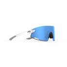 Tifosi Vogel XC Sunglasses Satin Clear with Sky Blue Mirror Lens
