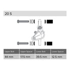 SRAM Post Spacer 20S Info