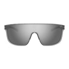 Tifosi Sanctum XL Sunglasses Satin Clear with Silver Mirror Lens

