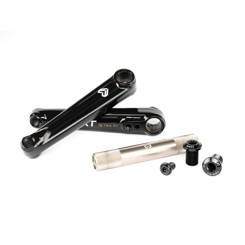 Eclat Tibia XLT 3pc crank, 22mm axle, Black

