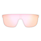 Tifosi Sanctum XL Sunglasses Matte White with Pink Mirror Lens
