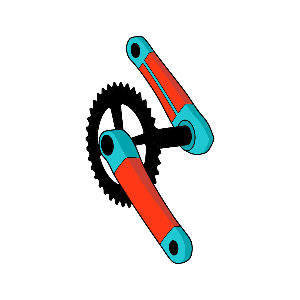 Ridewrap Covered-MTB Crank